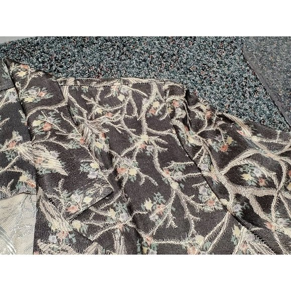 R&K Originals Floral Blazer Jacket Size 16 Vintage VTG One Button - Picture 4 of 7